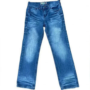 Vintage Monarchy distressed premium denim blue jeans Size 12